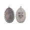 John Bead Must Have Findings 24x32mm Oval Pendant Frame, 3pcs